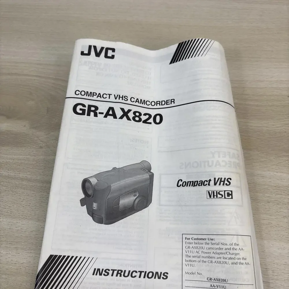 JVC Camcorder GR-AX820 Parts Only